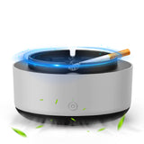 1 x RAW Customer Returns Smokeless Ashtray With Air Purifier, 2 in 1 Ashtray Cleaner, Smokeless, Multifunctional Air Freshener for Cigarettes Indoor for Home, Car, Office Gray  - RRP €12.7