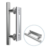 1 x RAW Customer Returns WOLFBIRD 24cm Sliding Door Handle Stainless Steel Sliding Barn Door Handle - RRP €24.99