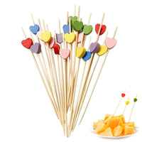 9 x Brand New Butyeak wooden party toothpicks, disposable fruit sticks, 100 pieces of bamboo drink sticks, cocktail party decorations, cocktail skewers, for cocktails, drinks, fruit, wedding banquet, party decoration - RRP €62.46