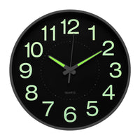 1 x RAW Customer Returns APIELE 12 Silent Glow-in-The-Dark Wall Clock, No Ticking, No Timekeeping Glow-in-The-Dark Wall Clock for Living Room, Kitchen, Office and Bedroom - RRP €19.12