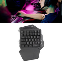 1 x RAW Customer Returns ASHATA G60 Wireless One-Hand Gaming Keyboard, RGB Backlit Gaming Keyboard with 35 Keys, Ergonomic Keyboard Game Controller for PC Gamers - RRP €45.05