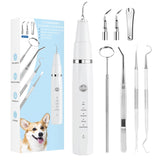 1 x RAW Customer Returns 8 Piece Dog Cat Cleaning Kit Ultrasonic Teeth Cleaner Pet Dental Care Stain Removal White  - RRP €43.34