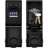 1 x RAW Customer Returns ENONEO Key Safe with Illuminated Number Code Outdoor Key Safe Waterproof Robust Key Box Large Key Box Weatherproof Key Safe for Home Garage School Office - RRP €31.25