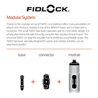 1 x RAW Customer Returns Fidlock Bottle 590 and Bike Base Magnetic Bicycle Bottle Holder Bicycle Drinking Bottle Bicycle with Holder Cup Holder Bicycle Cup Holder Drinking Bottle Holder Bicycle Drinking Bottle Holder - RRP €32.64