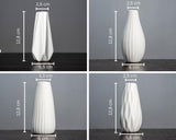 5 x RAW Customer Returns Natupia Home Living - Vase set of 4 small vases as table decoration - Ceramic vase set for pampas grass dried flowers or artificial flowers - White matt vase as a living room decoration - RRP €105.35