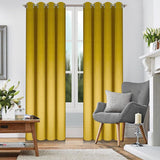 3 x Brand New FLYing Curtains - Curtains for the living room, bedroom - Opaque curtain with eyelets, velvet curtain, eyelet curtain - 1 piece - 145 x 250 cm - mustard - RRP €77.97