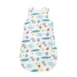 1 x RAW Customer Returns Mosebears Baby Summer Spring Animal Design 1.0 TOG Baby Sleeping Bag Sleeveless Sleeping Bag Animal Paradise, 6-12 Months  - RRP €19.99