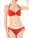 1 x RAW Customer Returns EONAR Women s Swimwear Push up Bikini Top with Underwire Low Waist Bikini Bottoms Side Tie Brazilian Briefs Bikini Set XXL, Red  - RRP €31.0