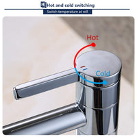 1 x RAW Customer Returns HOMELDOY Bathroom Mixer Tap High 360 Rotatable Water Tap Bathroom Wash Basin Fitting Countertop Wash Basin Single Lever Mixer Wash Basin Tap Bathroom Fitting for Bathroom Brass Chrome - RRP €65.99