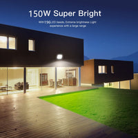 1 x RAW Customer Returns Tayire 150W LED spotlight outdoor warm white 3000K, LED floodlight super bright 15000LM LED spotlight floodlight IP65 waterproof outdoor security light for backyard, driveway, garage, hallway, garden - RRP €33.26