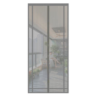 1 x RAW Customer Returns Sekey magnet fly screen balcony door without drilling, can be cut to size, door curtain fly protection, insect protection door curtain with widened adhesive tape 160 x 230 cm, grey - RRP €19.99