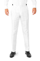 1 x RAW Customer Returns Suitmeister Party Costumes for Men - Solid Color Suit for Costumes for Carnival, Halloween Parties and Theme Parties - White - Size S - RRP €44.95