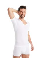 1 x RAW Customer Returns FINN anti-sweat undershirt men - undershirt men with inserts against sweat stains for reliable protection against armpit sweat white white XL - RRP €41.26