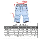 1 x RAW Customer Returns JustSun Shorts Men s Shorts Summer Shorts Chino Cotton with Drawstring Sky Blue L - RRP €34.27