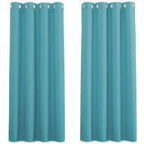 1 x RAW Customer Returns PONY DANCE Blackout curtains for children s room, eyelet curtain, set of 2, heat-insulating curtains, opaque thermal curtain with eyelets, H 175 x W 140 cm, light blue - RRP €36.95