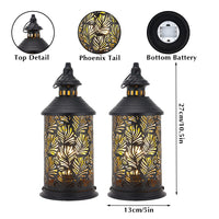 3 x Brand New JHY DESIGN Set of 2 Battery Operated Table Lamps 26.5 cm High Wireless Hanging Lamp Bedside Lamp Vintage Table Lamps for Living Room Bedroom Garden Indoor Balcony Floor Outdoor Black  - RRP €98.97