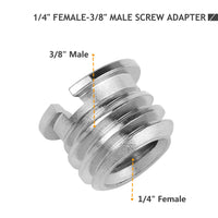 1 x RAW Customer Returns Frgyee Camera Screw Adapter Set 12 Pieces 3 8 to 1 4 Adapter for Tripod Camera Mount Monopod Ball Joint Light Stand Lighting Bracket - RRP €9.89