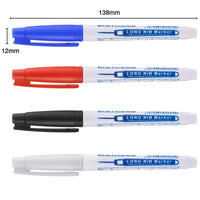 1 x RAW Customer Returns UNOLIGA deep hole marker, 10pcs drill hole marker, 30mm long hole marker, construction site marking pen, permanent marker for carpentry work, drill hole marking pen black, red, blue, white  - RRP €13.51