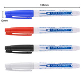 1 x RAW Customer Returns UNOLIGA deep hole marker, 10pcs drill hole marker, 30mm long hole marker, construction site marking pen, permanent marker for carpentry work, drill hole marking pen black, red, blue, white  - RRP €13.51