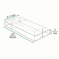 1 x RAW Customer Returns mDesign organizer - transparent color - plastic - with sections - ideal for make up and as an organizer for wardrobes and drawers - RRP €19.45