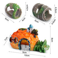 6 x Brand New RANJIMA Aquarium Accessories Fish Decoration, Aquarium Decoration Ornaments, Aquarium Cave Resin Wine Barrel with Aquarium Artificial Plants Decoration for Aquarium Shrimp Nest Shuttle Finder Hippie Shelter - RRP €72.6