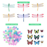 7 x Brand New ABOOFAN 144Pcs Bicycle Wheel Spoke Beads Set- Assorted Color Clip Beads Decoration with Round Spoke Bead Butterfly Clips Spoke Dragonfly Clips Bicycle Accessories for Kids - RRP €138.46