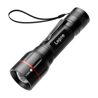 1 x RAW Customer Returns Lepro High Power LED Flashlight, LE2050 Super Bright Flashlight with Pocket Clip, Adjustable Focus and 5 Lighting Modes Waterproof Military Tactical Flashlight for Camping Trekking - RRP €13.99