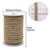 1 x RAW Customer Returns Vivifying hemp rope, 15m 10mm jute rope, heavy rope for crafts, floristry, DIY, decoration, bundles, scratching post, bundling brown  - RRP €13.1