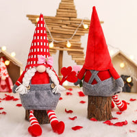 1 x Brand New Amosfun 2 Pieces Valentine s Day Plush GNOME Ornament GNOME Doll Decor Plush Gnomes Dwarf Ornaments GNOME Adornment for Valentine s Day - RRP €19.2