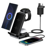 1 x RAW Customer Returns Inductive Charging Station for Samsung, 4 in 1 Aluminum Wireless Charger for Samsung S24 S23 S22 S21 Ultra, Induction Charger for Galaxy Watch 6 5 5 Pro 4, Wireless Charger for Galaxy Buds - RRP €41.58