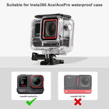 1 x RAW Customer Returns FitStill 60M 196FT Waterproof Case for Insta 360 Ace Pro Ace, Dustproof and Waterproof Protective Case, Underwater Diving Housing with Stand Accessories, Suitable for Insta 360 Ace Pro Accessories - RRP €19.7