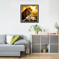 1 x Brand New Pavemlo Diamond Painting Set Accessories Lion Sheep, DIY 5D Diamond Embroidery Painting Kits Animal, Full Drill Crystal Set Rhinestone Embroidery Pictures DIY Diamond Painting for House Wall Decoration 30x30cm - RRP €20.4