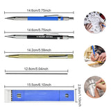 1 x Brand New WANTOUTH 2 Pack Carpenter s Pencil Black Blue Mechanical Pencil Construction Pencil Carpenter s Pencil with Tungsten Carbide Tip Scribing Pen Engraving Tool for Wood Ceramics, Stainless Steel Glass - RRP €24.0