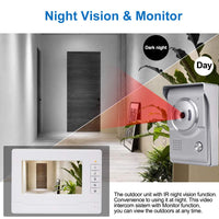 1 x RAW Customer Returns Kadongli KDL Video Intercom, Smart Video Door Phone Doorbell 7 Inch Outdoor IR Camera Waterproof with Monitor for Home 1 Monitor  - RRP €100.0