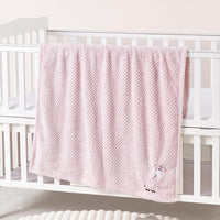 1 x RAW Customer Returns CREVENT 75cmX100cm Cute Cozy Fluffy Warm Baby Blanket for Girls Toddlers Bedding Crib Cot Stroller, Baby Shower Birthday Newborn Gift Pink-Baby Giraffe - RRP €20.4