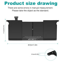 1 x RAW Customer Returns ASUNCELL 7.3V 35Wh A1375 Laptop Battery for MacBook Air 11 Inch A1375 A1370 0nly 2010 Version , MC505, MC505LL A,MC506LL A,MC505LZ A,MC506,MC506J A,MC506LLA, MC507LL A 02 0-6920-A 020-6920-B - RRP €39.31