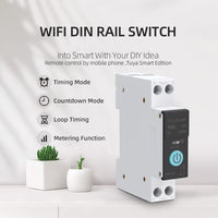 1 x RAW Customer Returns Automatic Switch, Smart WIFI Switch Home Circuit Breakers, Mobile Phone Remote Control, 3 Timing Modes, for Home Appliances 1P,16A  - RRP €34.59