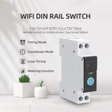 1 x RAW Customer Returns Automatic Switch, Smart WIFI Switch Home Circuit Breakers, Mobile Phone Remote Control, 3 Timing Modes, for Home Appliances 1P,16A  - RRP €34.51