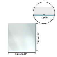 1 x RAW Customer Returns Belle Vous Modern Square Wall Mirrors 50pcs - 7.4cm - Decorative Glass Wall Mirror Set for DIY, Crafts - Decorative Mirrors for Mosaic, Living Room, Bedroom - RRP €15.47