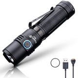 1 x RAW Customer Returns TrustFire Flashlight LED, 3300 Lumen Flashlight MC5 Brighter than Any Flashlight LED 10000 Lumen Tactical Flashlight LED Flashlight Extremely Bright IPX8 Waterproof LED Flashlight Rechargeable - RRP €49.76