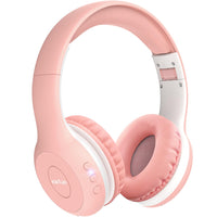 1 x RAW Customer Returns EarFun Bluetooth headphones for children, 85 94dB volume control, HiFi sound, HD microphone, 40 hour battery, foldable, adjustable, for school travel PC, pink - RRP €20.16