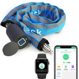 1 x RAW Customer Returns Electronic Bicycle Lock eLinkSmart Chain Lock Fingerprint with Phone App iOS Watch 100cm Length Waterproof Keyless Cable Lock Authorized Remote Unlocking Blue - RRP €35.39