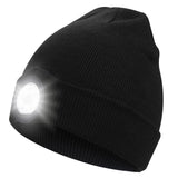 14 x Brand New shenkey LED Knitted Hat with Light, USB Rechargeable LED Head Lamp Beanie for Men - Warm Winter Hat with Hands-Free Flashlight - Ideal for Outdoor Activities and as a Practical Gift - RRP €234.08