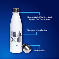 1 x RAW Customer Returns Playstation 5 500ml stainless steel metal water bottle - RRP €19.49