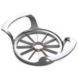 1 x RAW Customer Returns SAVORLIVING Apple Cutter, Upgraded Version with 12 Blades, Extra Large, Stainless Steel, Ultra Sharp Apple Slicer, Pitter, Divider for up to 10.2 cm Apples Update Silver - RRP €16.99