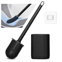 1 x RAW Customer Returns JIMACRO WC Brush Wall Mounted Toilet Brush Soft Bristles Flat Toilet Brush Silicone Toilet Brush Non-Slip Handle Deep Cleaner Bathroom Toilet Brush Silicone - RRP €12.89