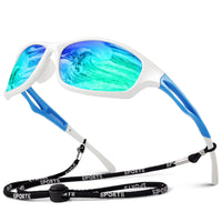 2 x RAW Customer Returns LINVO Sunglasses Men Polarized Mirrored TR90 Sports Glasses Driving Fishing Cycling Glasses with 100 UV400 Protection Cat 3 CE - RRP €43.98