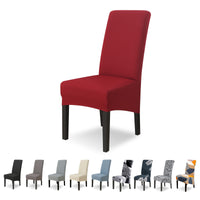 1 x RAW Customer Returns Lydevo Chair Covers XL Set of 4 Stretch Chair Covers Swing Chairs XL for Dining Room Chairs Spandex Universal Chair Cover Large Dining Chair Slipcovers for Chair Dining Room Hotel Banquet, Red Wine - RRP €21.67