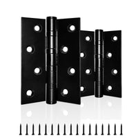 13 x RAW Customer Returns AOLISHENG stainless steel door hinges for wooden doors steel ball bearing hinges black stainless steel for front door room door, 1 pair 100x76x13 mm  - RRP €146.77