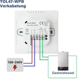 1 x RAW Customer Returns Beok Gas Water Boiler Thermostat Weekly Programmable Wall Room Thermostat for Underfloor Heating 3A TOL47-WPB-AK - RRP €31.99